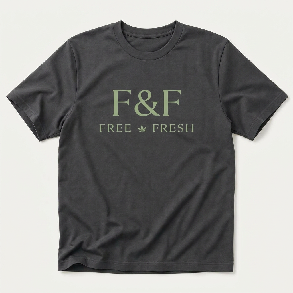 Logo Tee — Sage on Charcoal