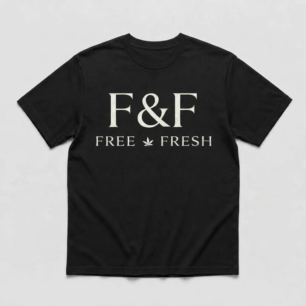 Logo Tee — White on Black